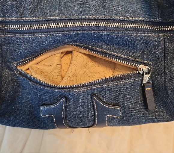 True Religion Blue Denim Crossbody Bag - Picture 6 of 14